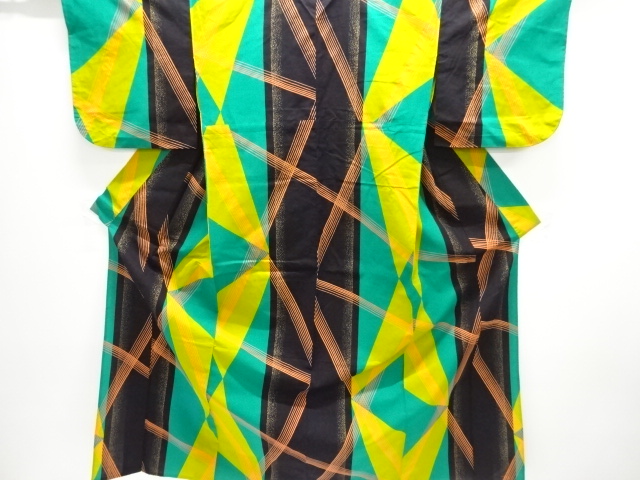 JAPANESE KIMONO / YUKATA / COTTON / GEOMETRIC